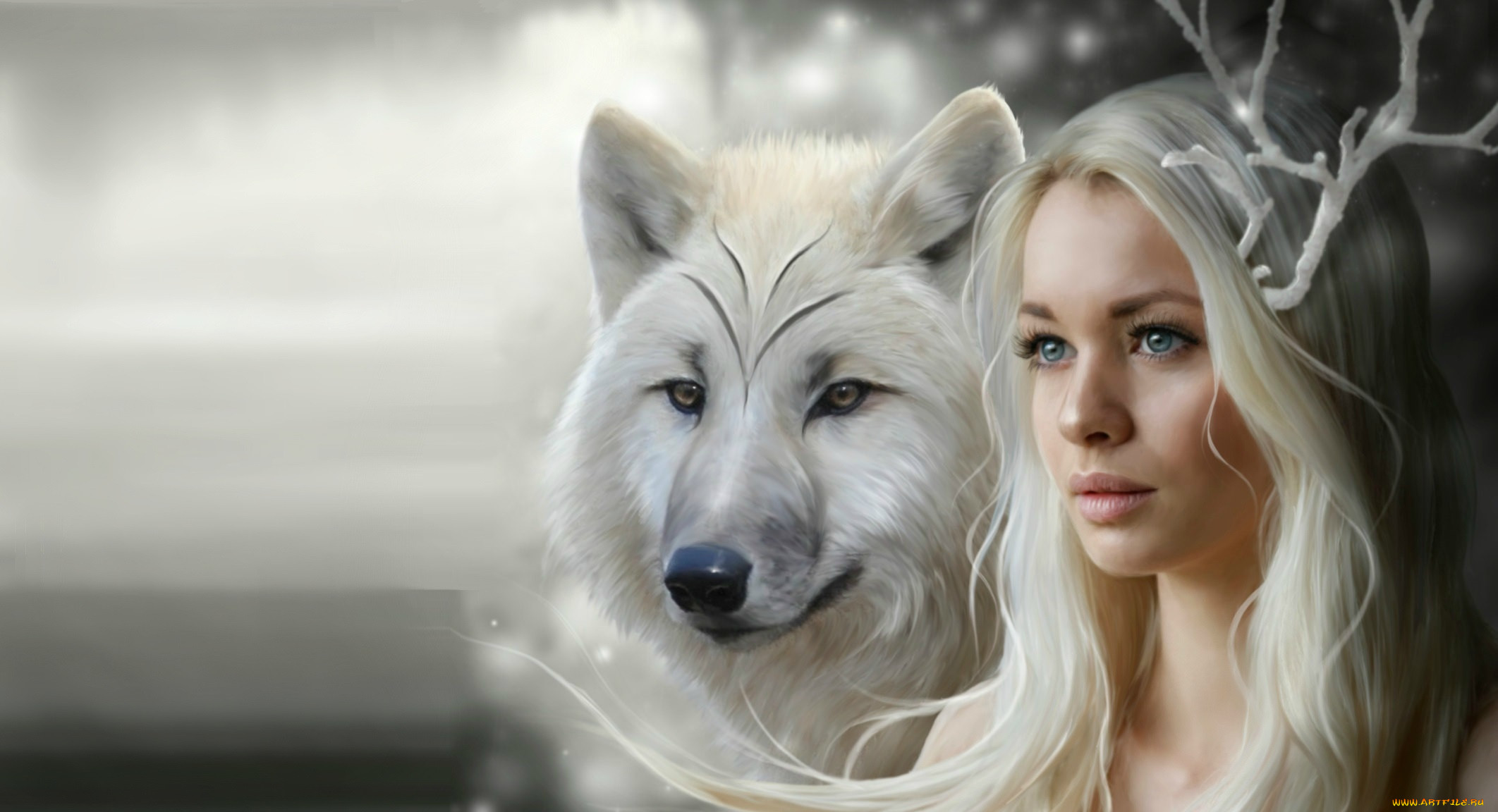 Волчица и женщина